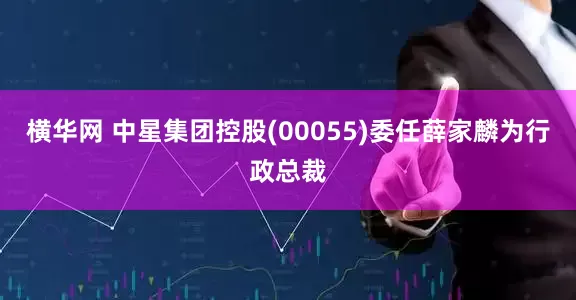 横华网 中星集团控股(00055)委任薛家麟为行政总裁